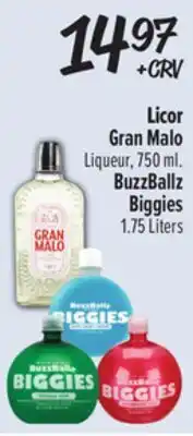 El Super Gran Malo Liqueur, 750 ml, BuzzBallz Biggies 1,75 Liters offer