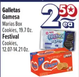 El Super Gamesa Marias Box Cookies, 19.7 Oz. Festival Cookies, 12.07-14.21 Oz offer