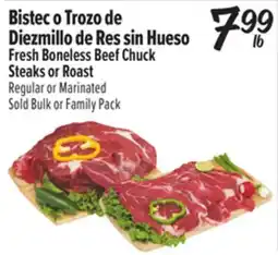 El Super Fresh Boneless Beef Chuck Steaks or Roast offer