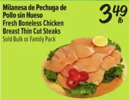 El Super Fresh Boneless Chicken Breast Thin Cut Steaks offer