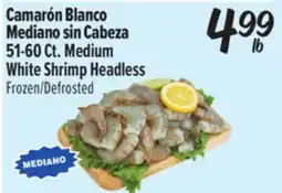 El Super 51-60Ct. MediumWhite Shrimp Headless offer