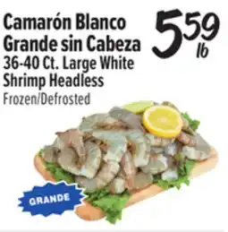 El Super 36-40 Ct. Large White Shrimp Headless offer