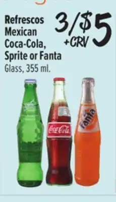El Super Mexican Coca-Cola, Sprite or Fanta offer