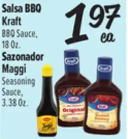 El Super Salsa BBQ Kraft, Sazonador Maggi offer