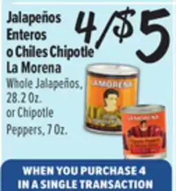 El Super Whole Jalapeños, 28.2 Oz. or Chipotle Peppers, 7 Oz offer