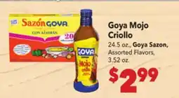 Vallarta Supermarkets Goya Mojo Criollo offer