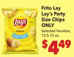Vallarta Supermarkets Frito Lay Lay's Party Size Chips ONLY offer