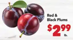 Vallarta Supermarkets Red & Black Plums offer