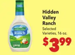 Vallarta Supermarkets Hidden Valley Ranch offer