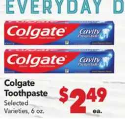Vallarta Supermarkets Colgate Toothpaste offer