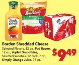 Vallarta Supermarkets Borden Shredded Cheese offer