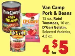 Vallarta Supermarkets Van Camp Pork & Beans offer