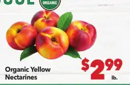 Vallarta Supermarkets Organic Yellow Nectarines offer