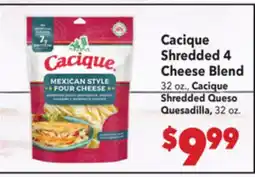 Vallarta Supermarkets Cacique Shredded 4 Cheese Blend offer