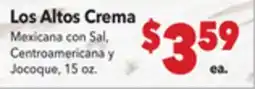 Vallarta Supermarkets Los Altos Crema offer
