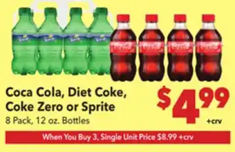 Vallarta Supermarkets Coca Cola, Diet Coke, Coke Zero or Sprite offer
