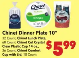 Vallarta Supermarkets Chinet Dinner Plate 10 offer