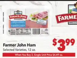 Vallarta Supermarkets Farmer John Ham offer
