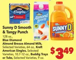 Vallarta Supermarkets Sunny D Smooth & Tangy Punch offer