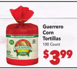 Vallarta Supermarkets Guerrero Corn Tortillas offer