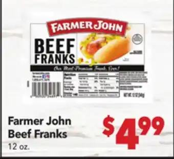 Vallarta Supermarkets Farmer John Beef Franks offer