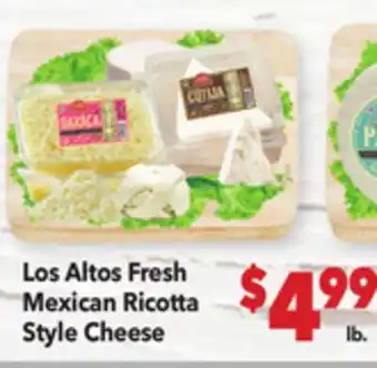 Vallarta Supermarkets Los Altos Fresh Mexican Ricotta Style Cheese offer