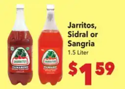 Vallarta Supermarkets Jarritos, Sidral or Sangria offer