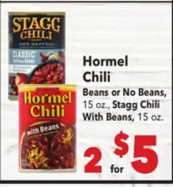 Vallarta Supermarkets Hormel Chili offer