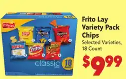 Vallarta Supermarkets Frito Lay Variety Pack Chips offer