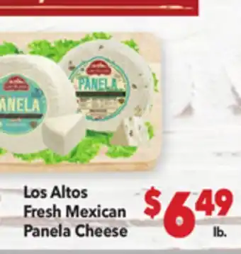 Vallarta Supermarkets Los Altos Fresh Mexican Panela Cheese offer