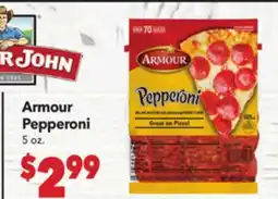 Vallarta Supermarkets Armour Pepperoni offer
