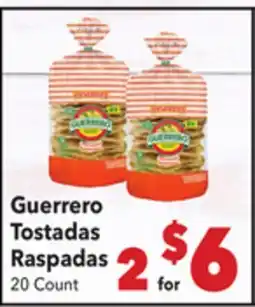 Vallarta Supermarkets Guerrero Tostadas Raspadas offer