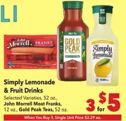 Vallarta Supermarkets Simply Lemonade & Fruit Drinks offer