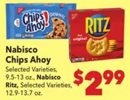 Vallarta Supermarkets Nabisco Chips Ahoy! Ritz offer