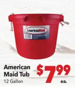 Vallarta Supermarkets American Maid Tub offer