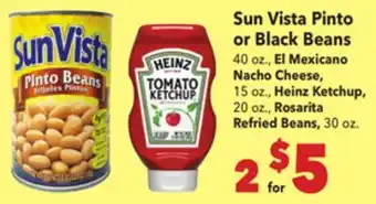 Vallarta Supermarkets Sun Vista Pinto or Black Beans offer