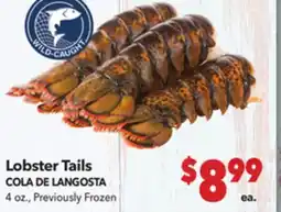 Vallarta Supermarkets Lobster Tails/COLA DE LANGOSTA offer