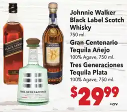 Vallarta Supermarkets Johnnie Walker Black Label Scotch Whisky offer