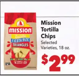 Vallarta Supermarkets Mission Tortilla Chips offer