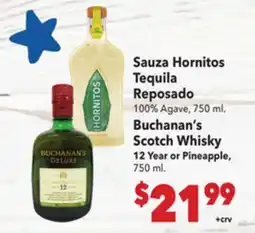 Vallarta Supermarkets Sauza Hornitos Tequila Reposado offer