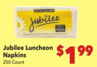Vallarta Supermarkets Jubilee Luncheon Napkins offer