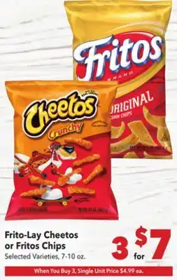 Vallarta Supermarkets Frito-Lay Cheetos or Fritos Chips offer