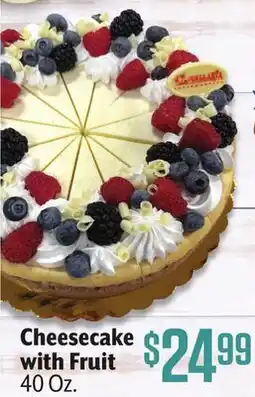Vallarta Supermarkets Cheesecake with Fruit offer