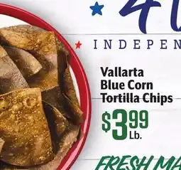 Vallarta Supermarkets Vallarta Blue Corn Tortilla Chips offer