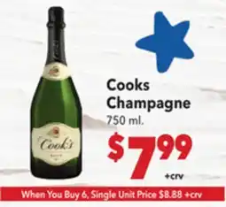 Vallarta Supermarkets Cooks Champagne offer