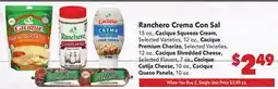 Vallarta Supermarkets Ranchero Crema Con Sal offer