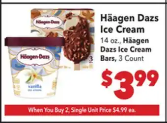 Vallarta Supermarkets Häagen Dazs Ice Cream offer