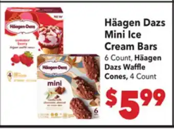 Vallarta Supermarkets Häagen Dazs Mini Ice Cream Bars offer