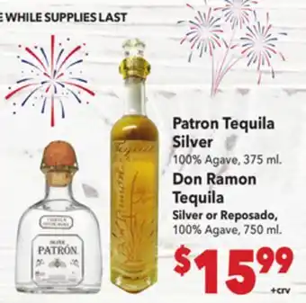 Vallarta Supermarkets Patron Tequila Silver offer