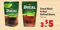 Vallarta Supermarkets Ducal Black & Red Refried Beans offer